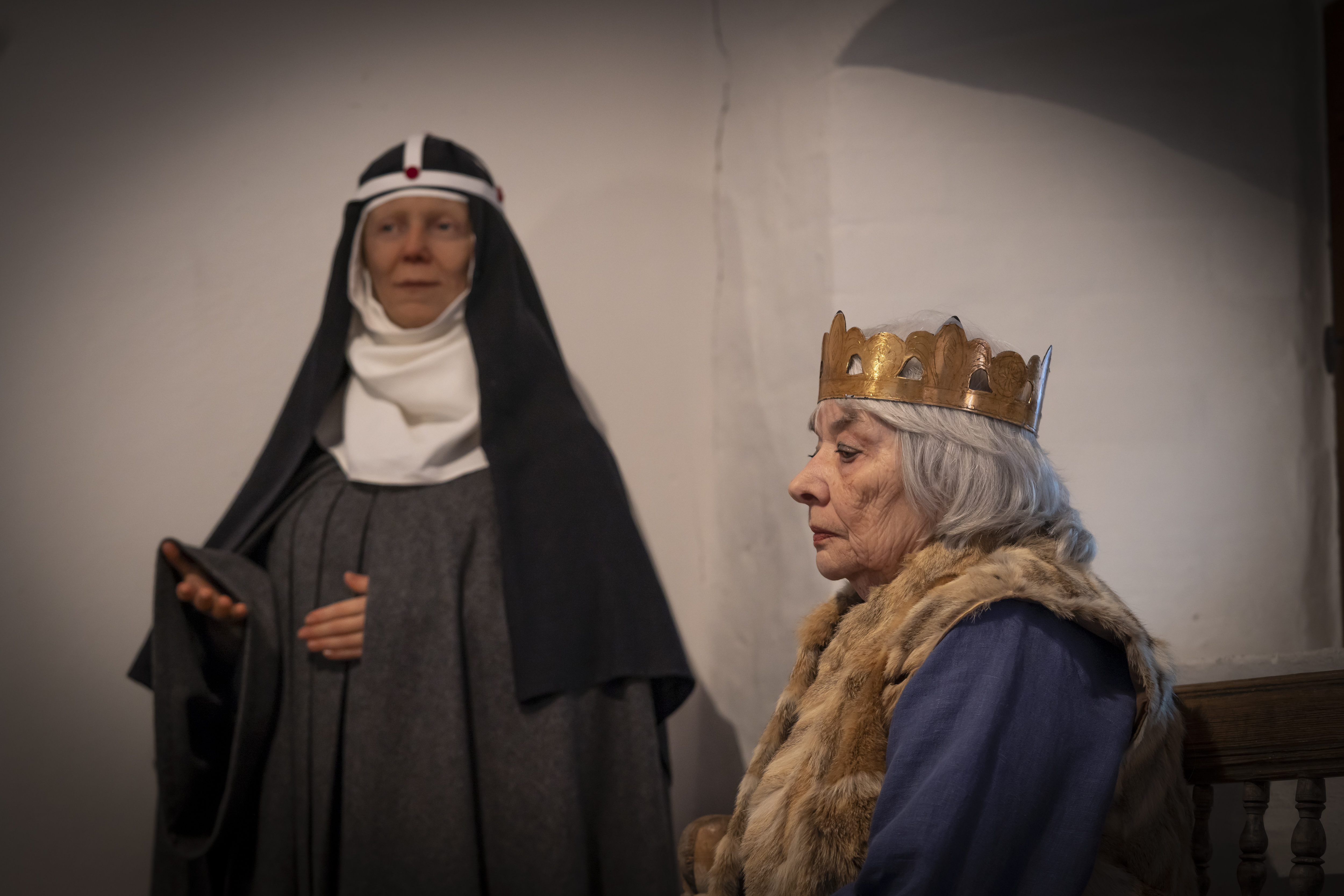 Heliga Birgitta och drottning på Sancta Birgitta Klostermuseum.