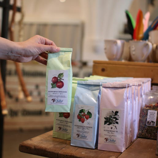 Sancta Birgitta Klostermuseum butik.