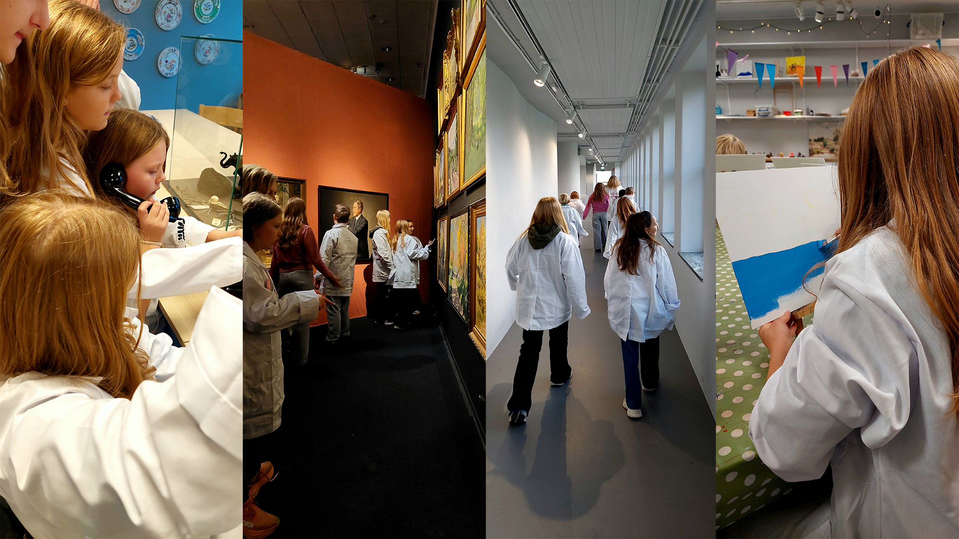 Kollage med bilder från After School för 10-12-åringar hösten 2025.