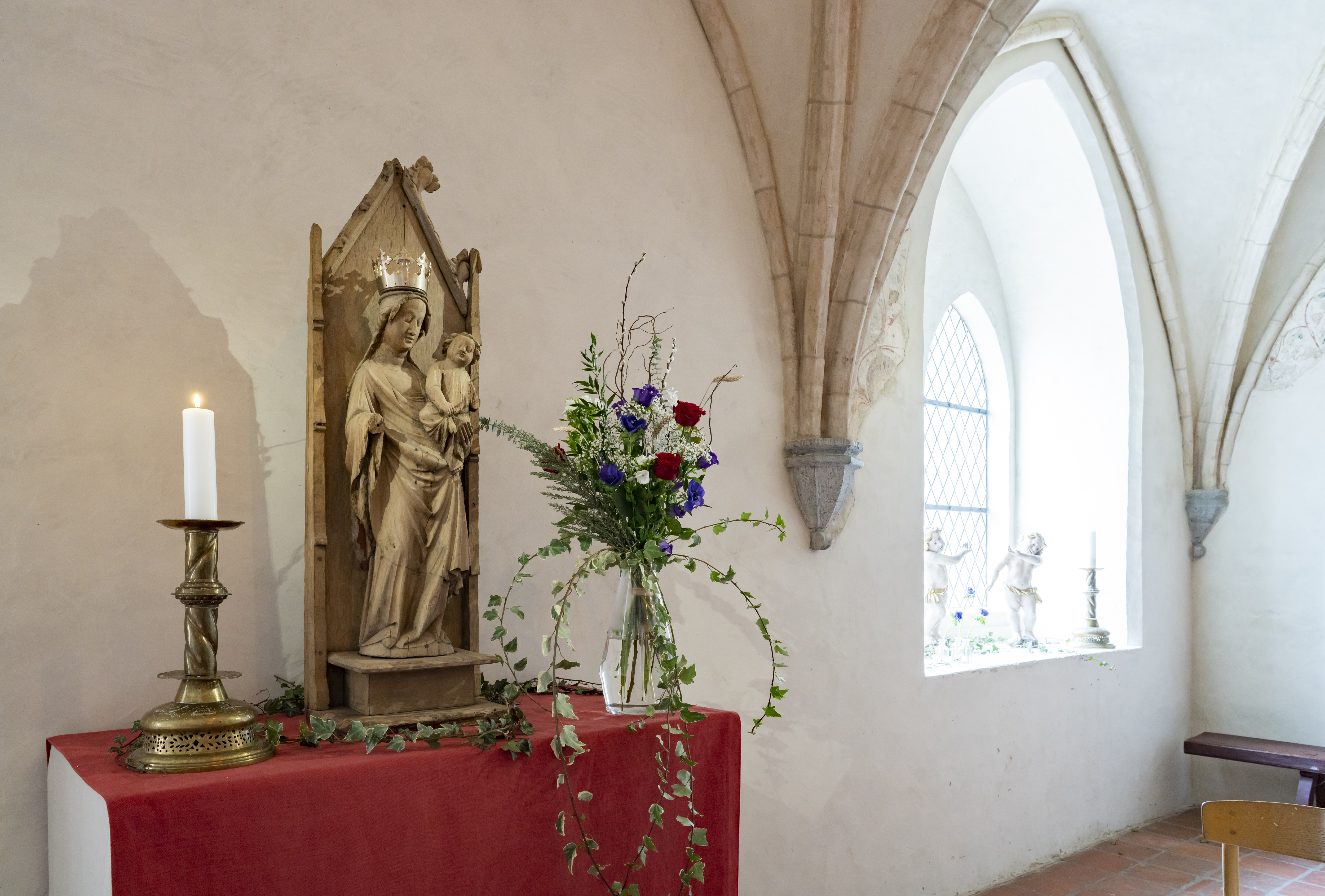 Kapitelsalen på Sancta Birgitta Klostermuseum.