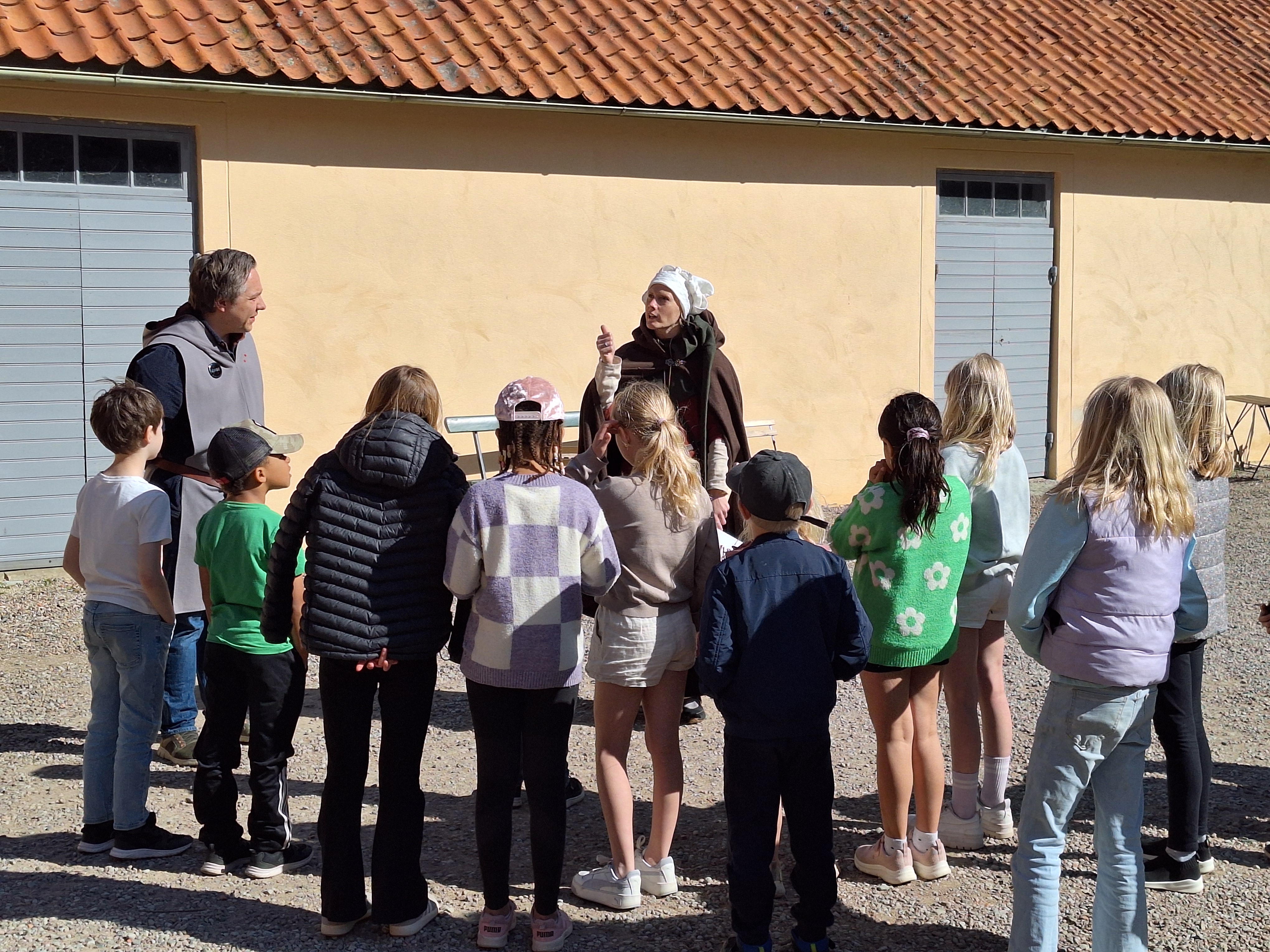 Visning på Sancta Birgitta Klostermuseum.