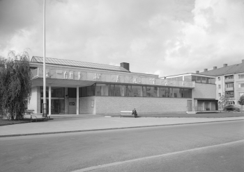 Östergötlands museum. Svartvit