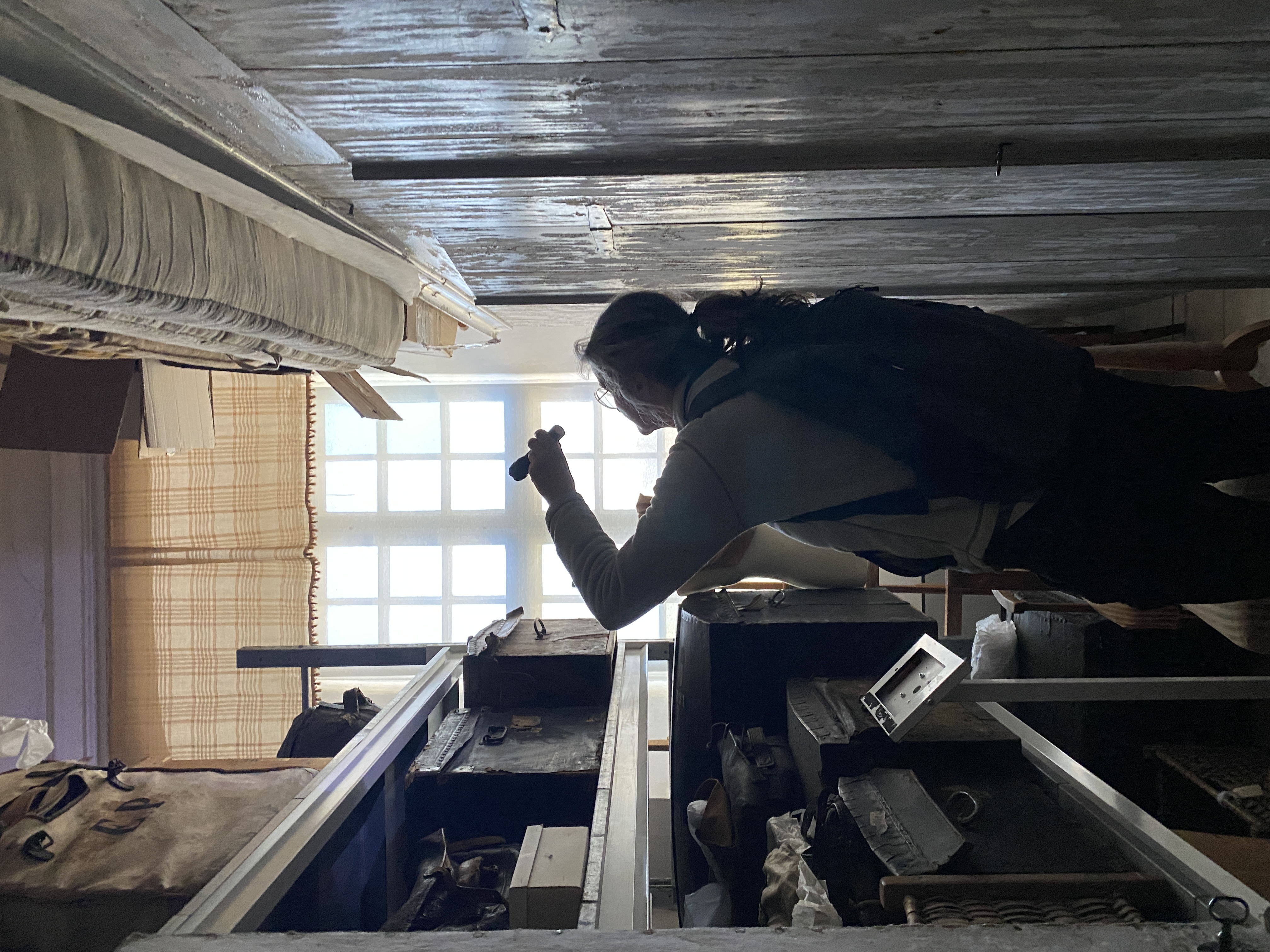 Byggnadsantikvarie Klara Johansson på Löfstad slott