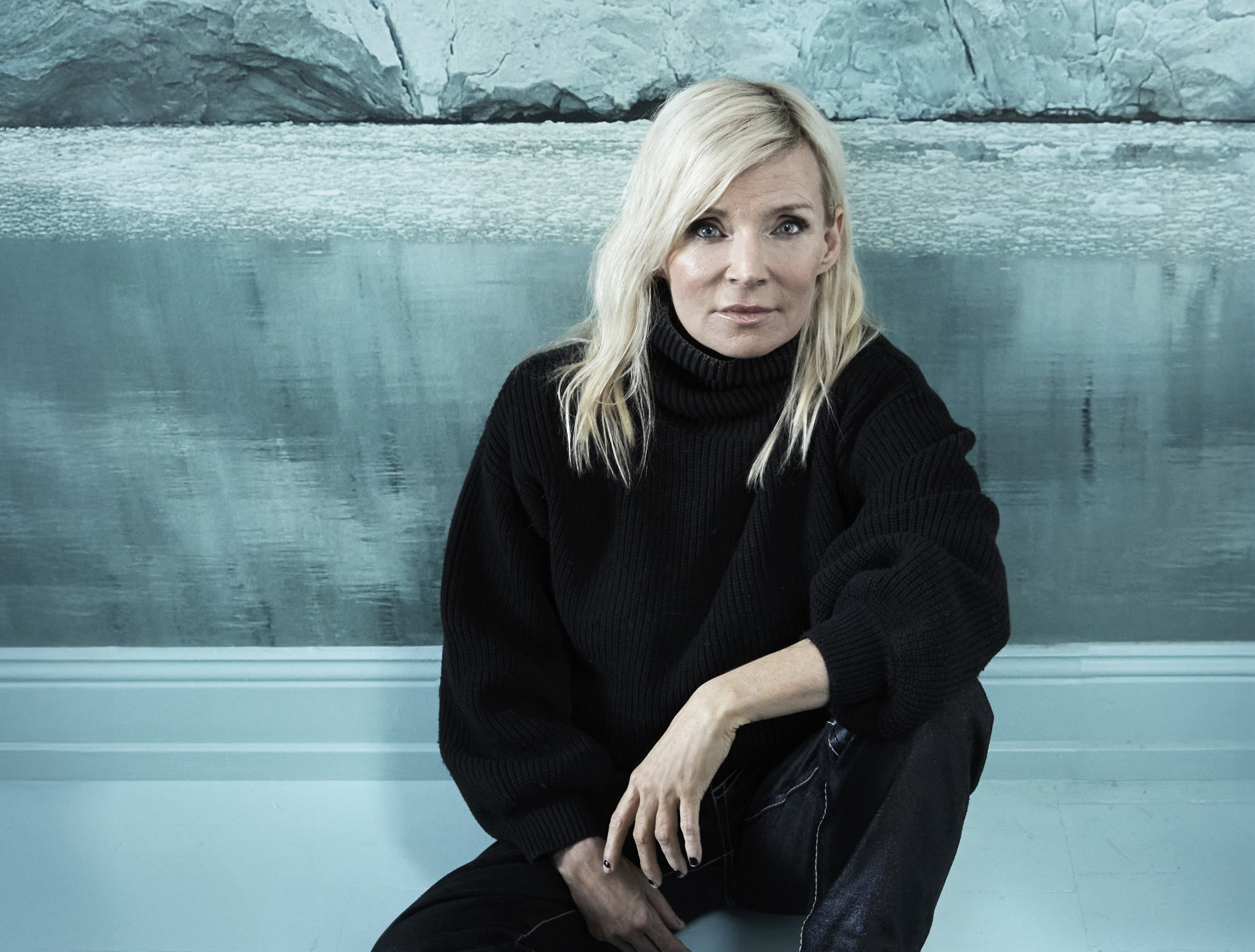 Bea Uusma föreläser på museet.