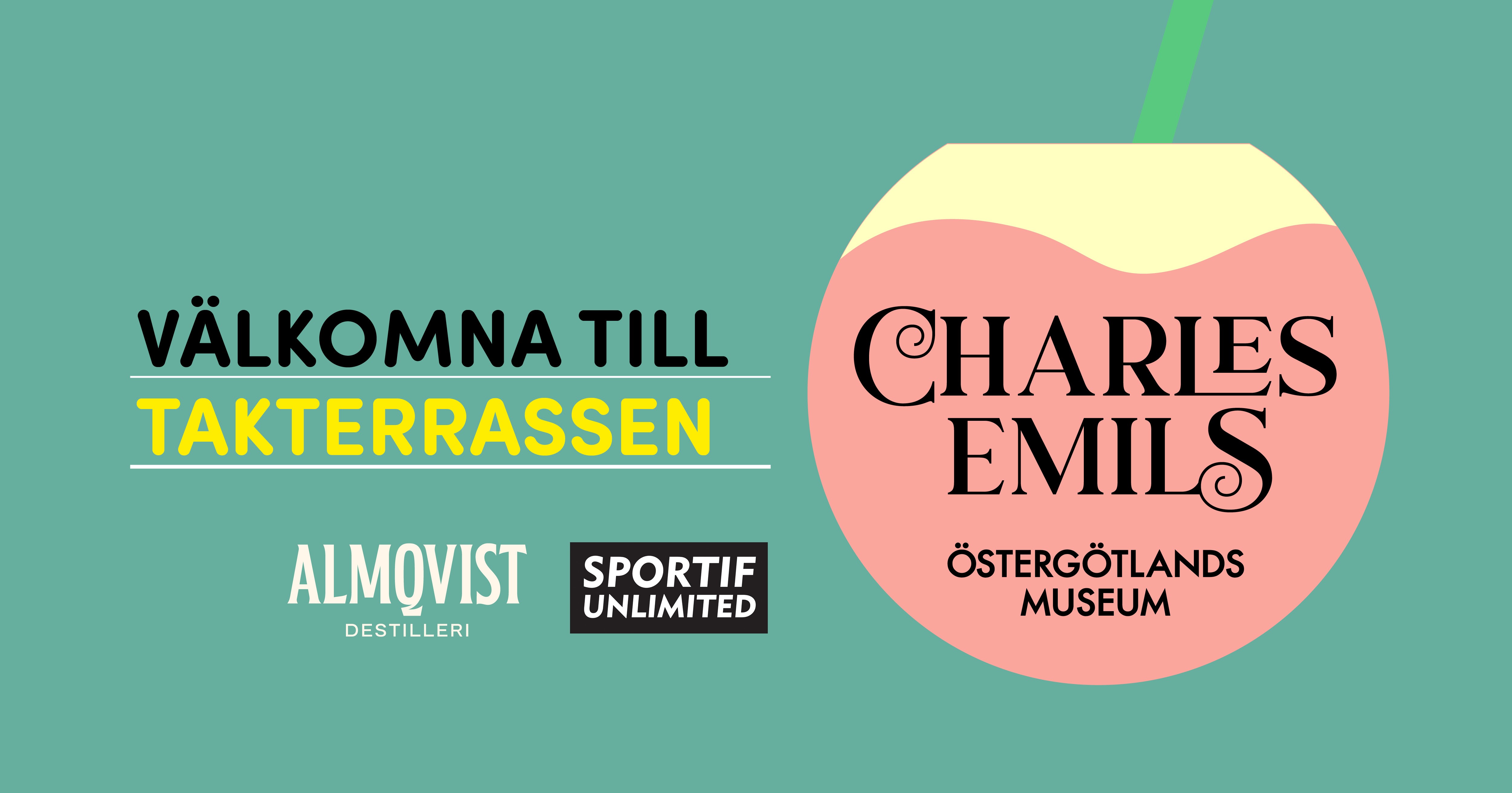 2025 års öppning av museets takterrass presenteras av Östergötlands museum och restaurang Charles Emils tillsammans med Almqvists Gin och Sportif Unlimited.
