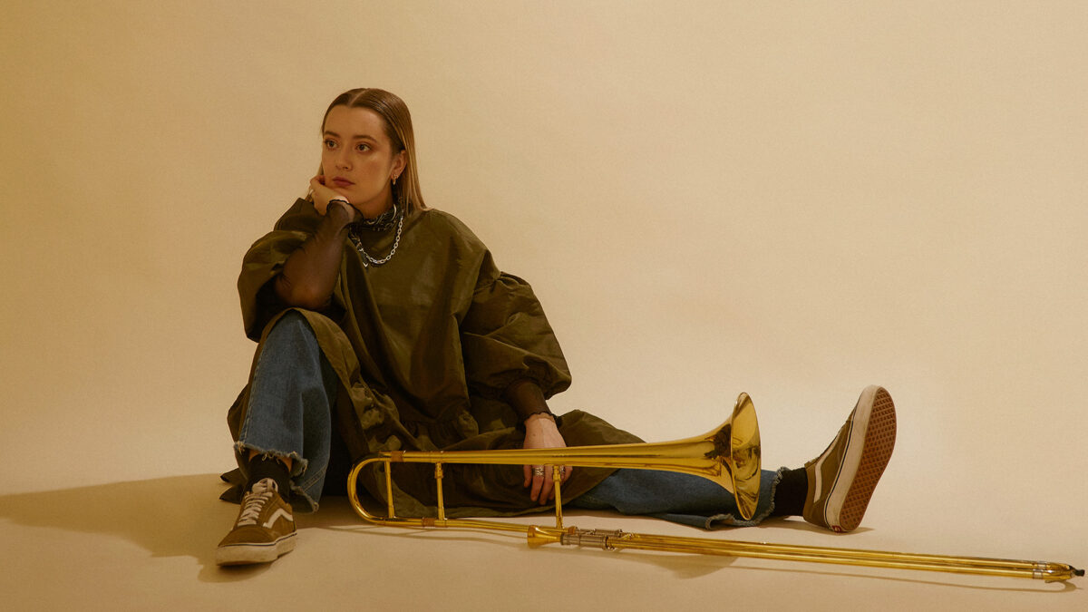 Trombonisten Agnes Darelid.
