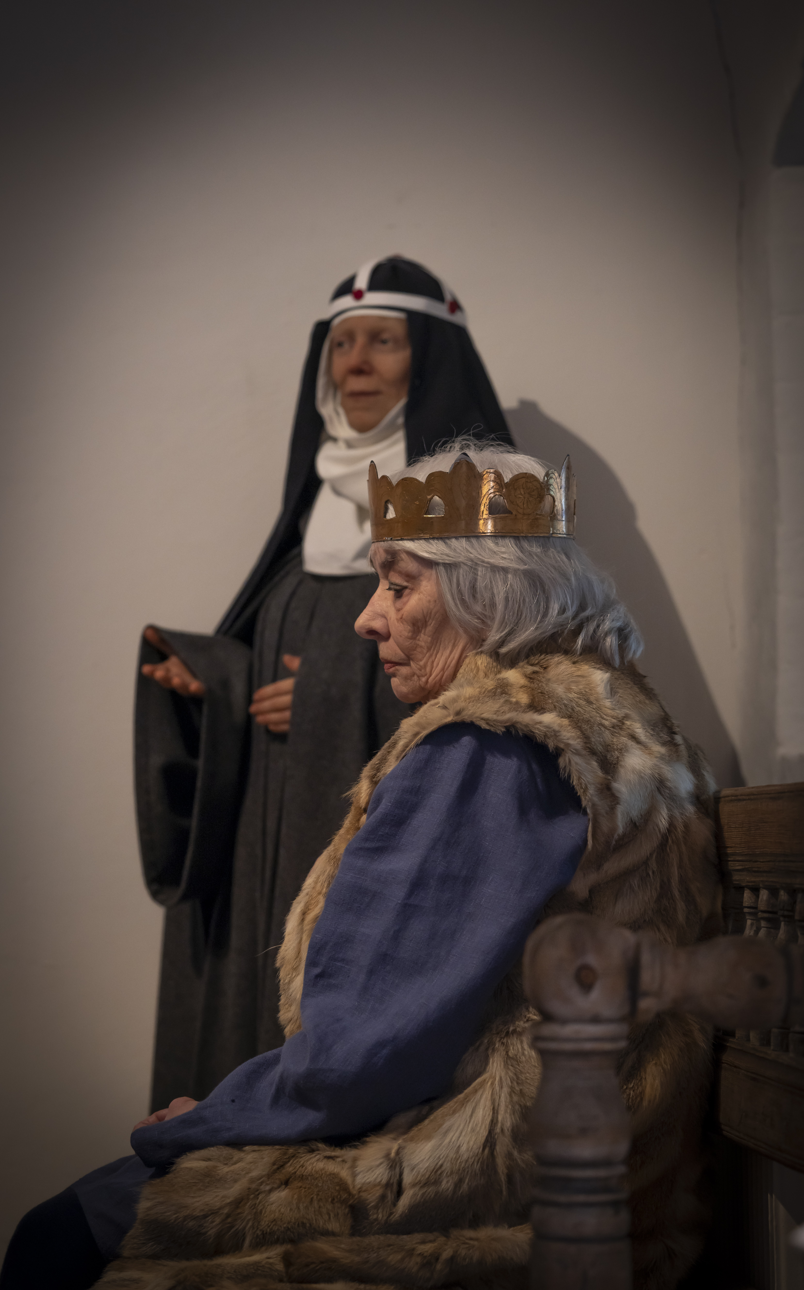 Heliga Birgitta och drottning på Sancta Birgitta Klostermuseum.