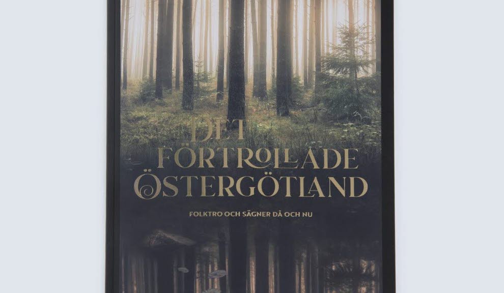 Del av omslaget till boken Det förtrollade Östergötland.