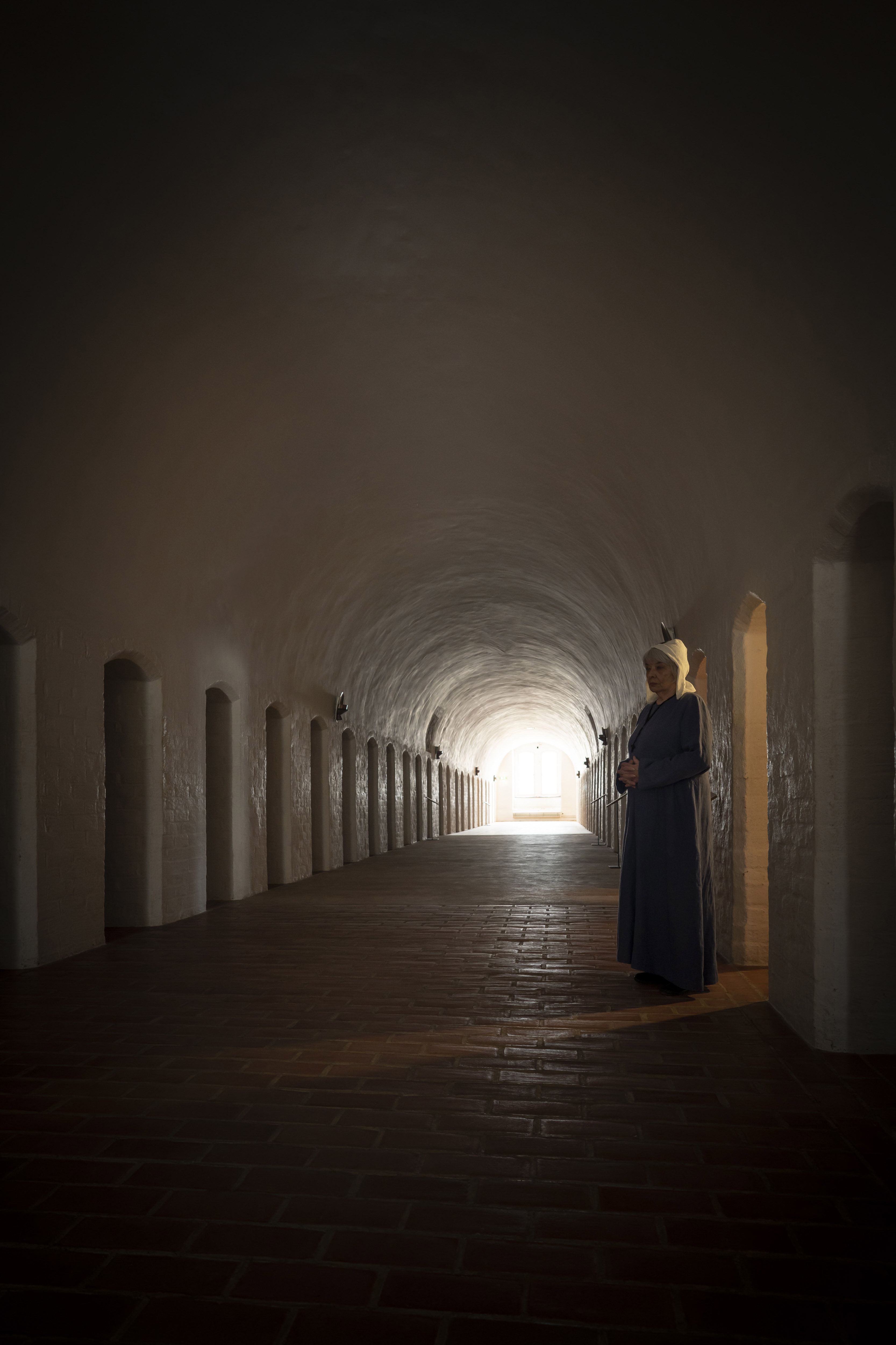 Dormitoriet på Sancta Birgitta Klostermuseum.