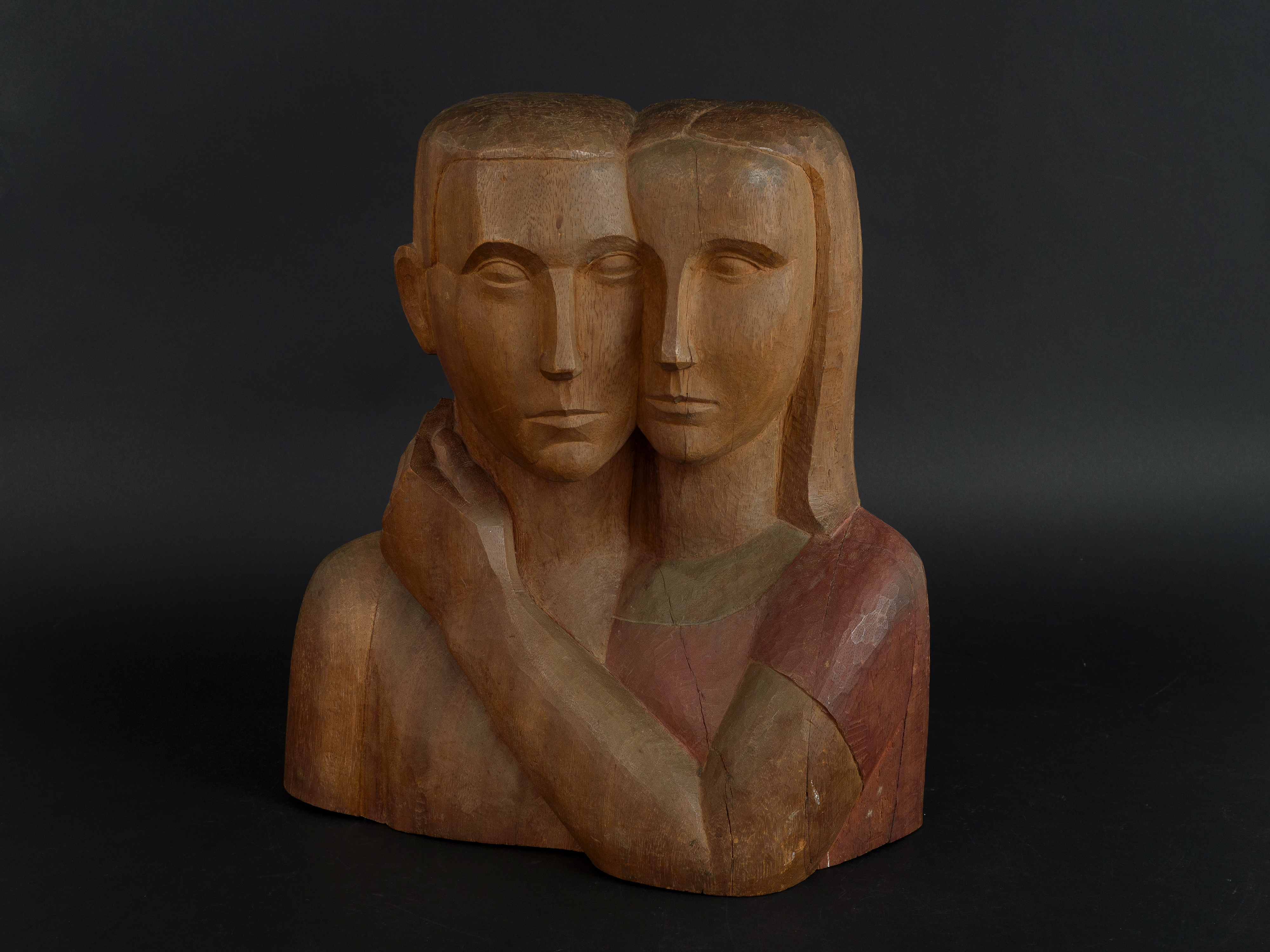 Elsa Danson Wåghals, Komposition i teak, träskulptur, 1927, OM.LM.003264 