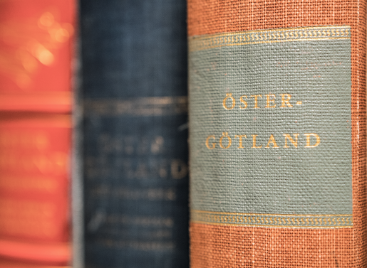 Böcker i museets bibliotek