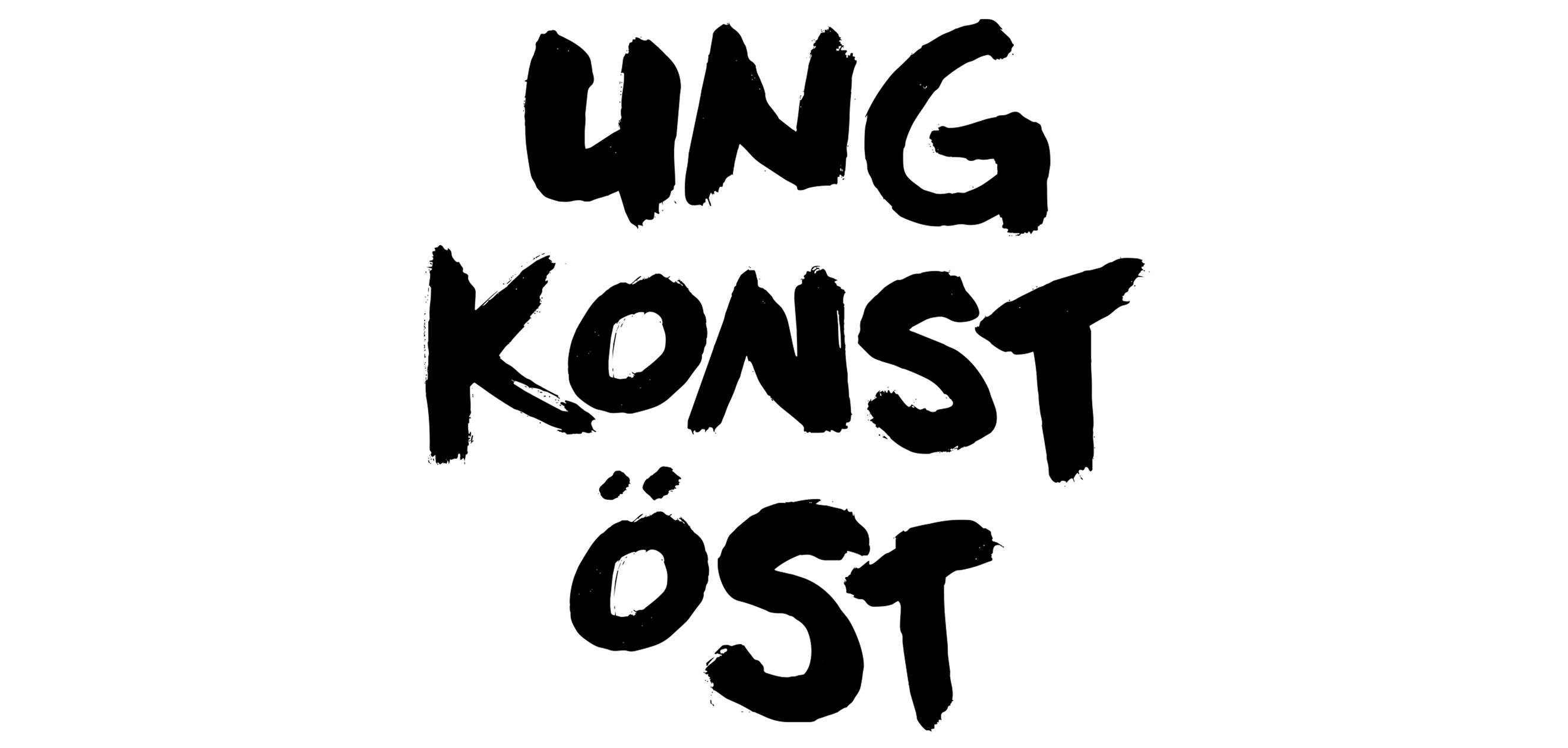 Logotyp för Ung Konst Öst.