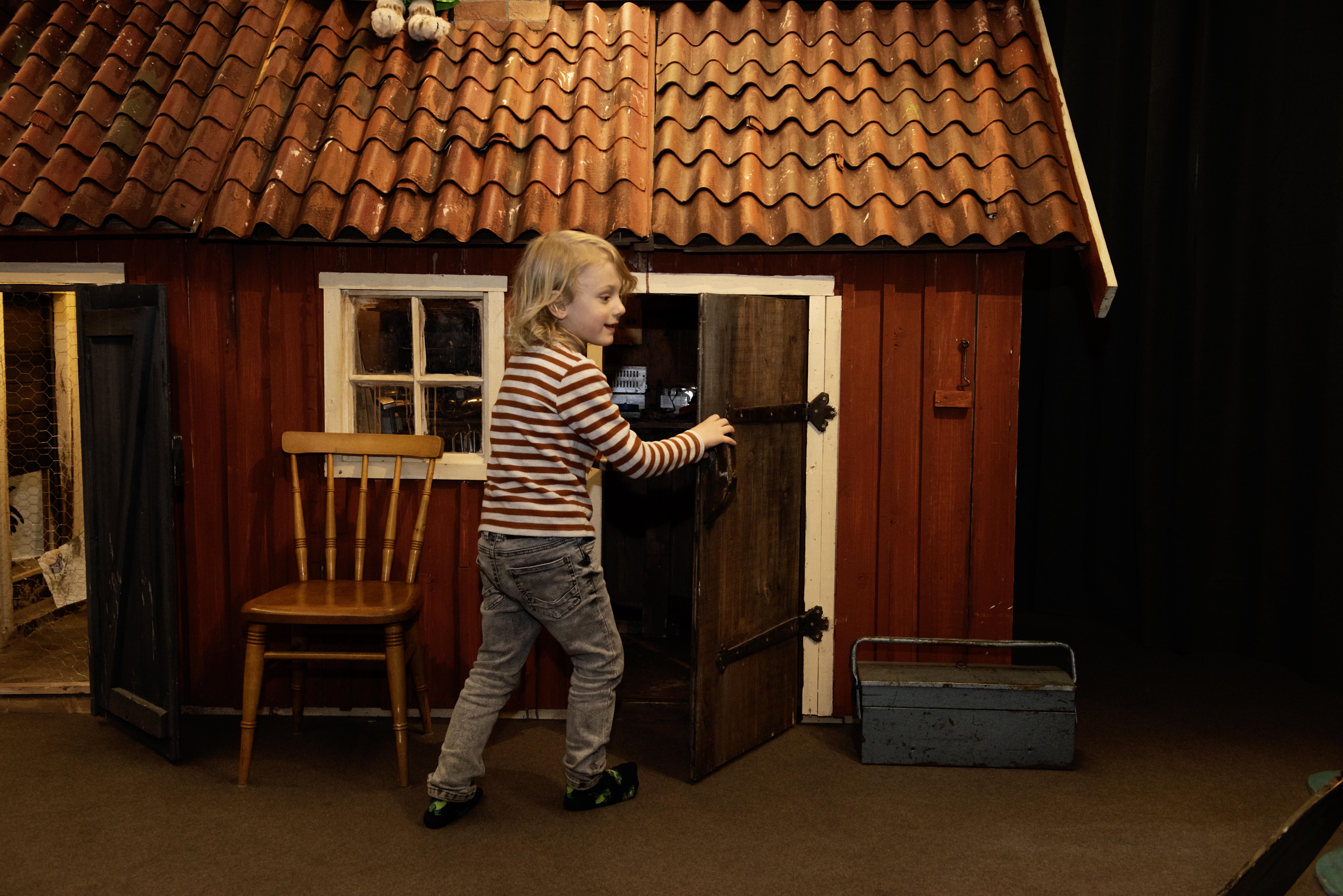 Lekutställningen Hemma hos Pettson & Findus, producerad av Barnutställningar.nu.