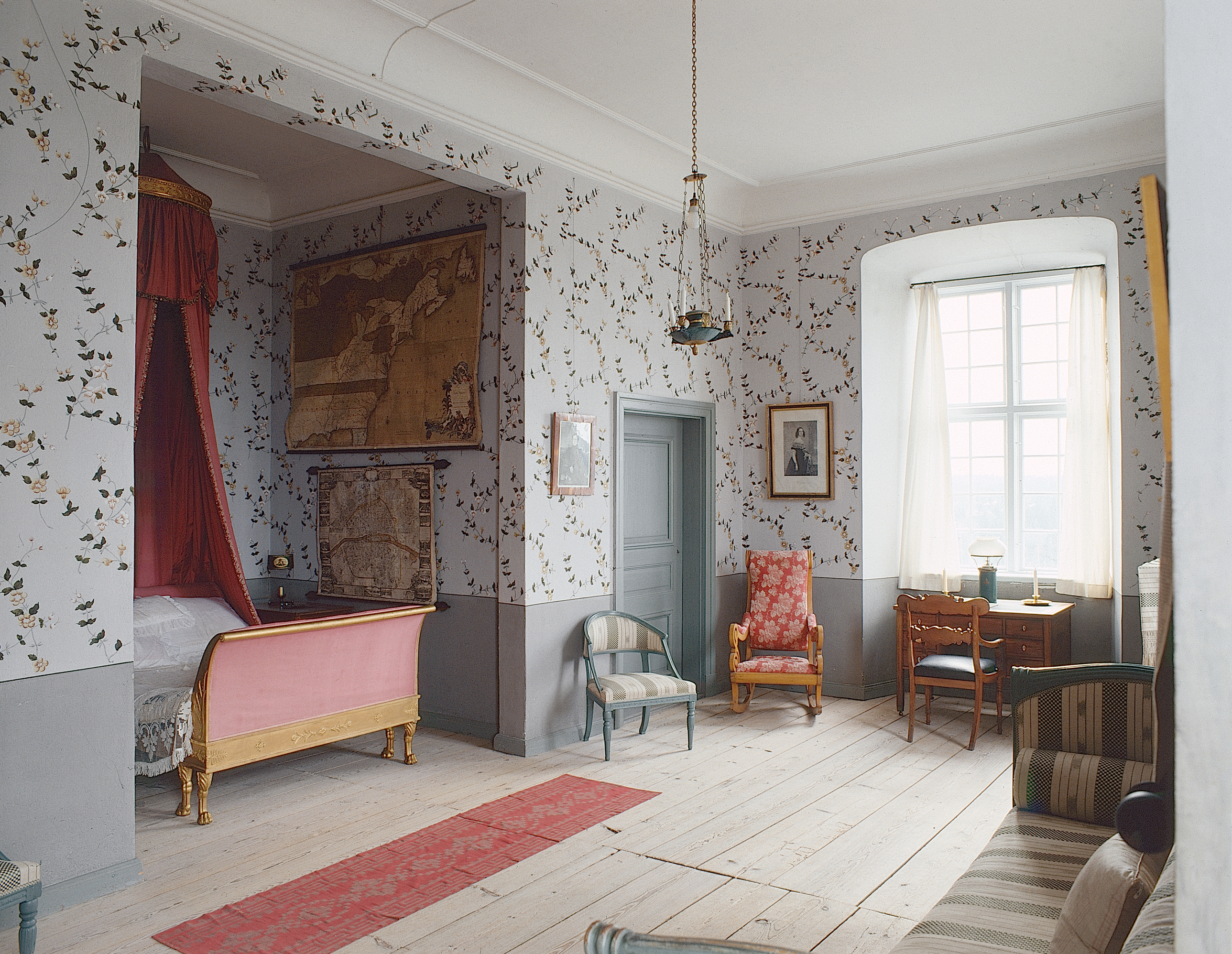 Löfstad slott. Sovrum