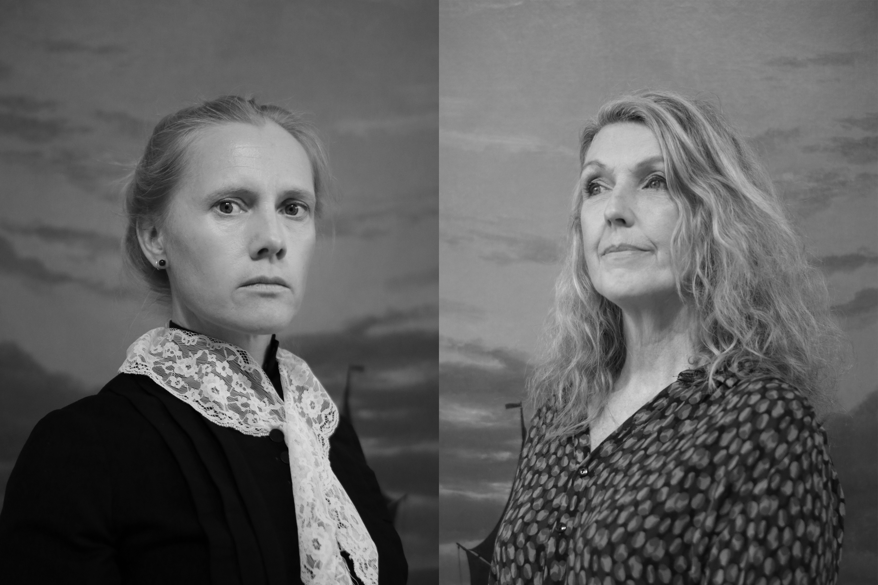 Inför skräckvisning i Verkligheter med Linn Carlehed och Åsa Nyberg Botshinda.