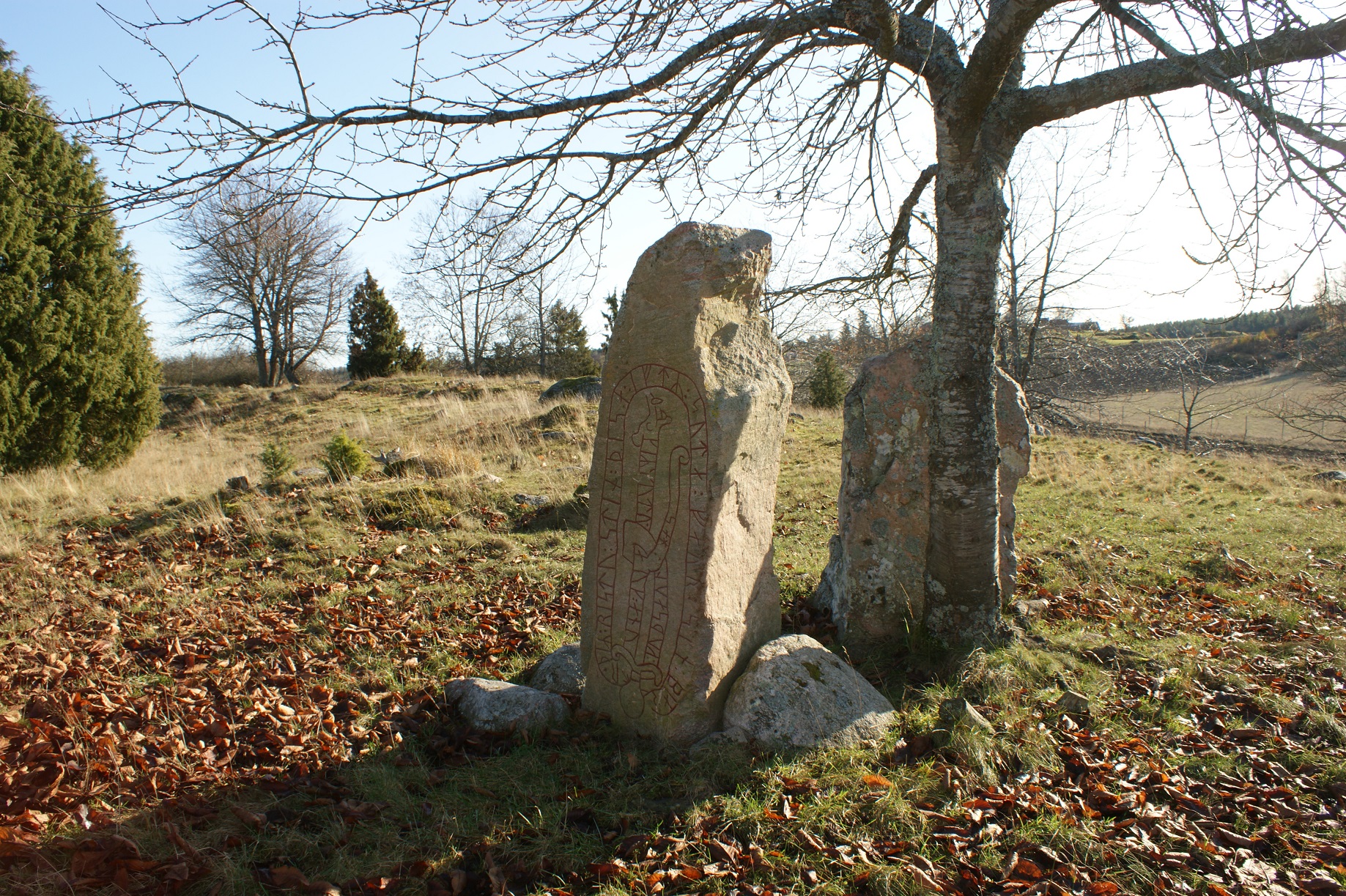 Bland runor och gravar vid Slätbaken.