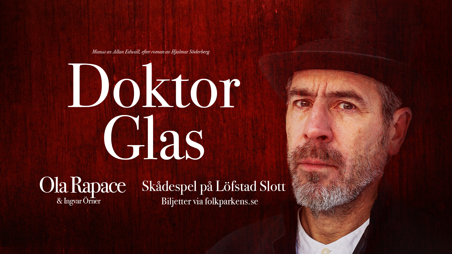 Affisch på Doktor Glas med Ola Rapace