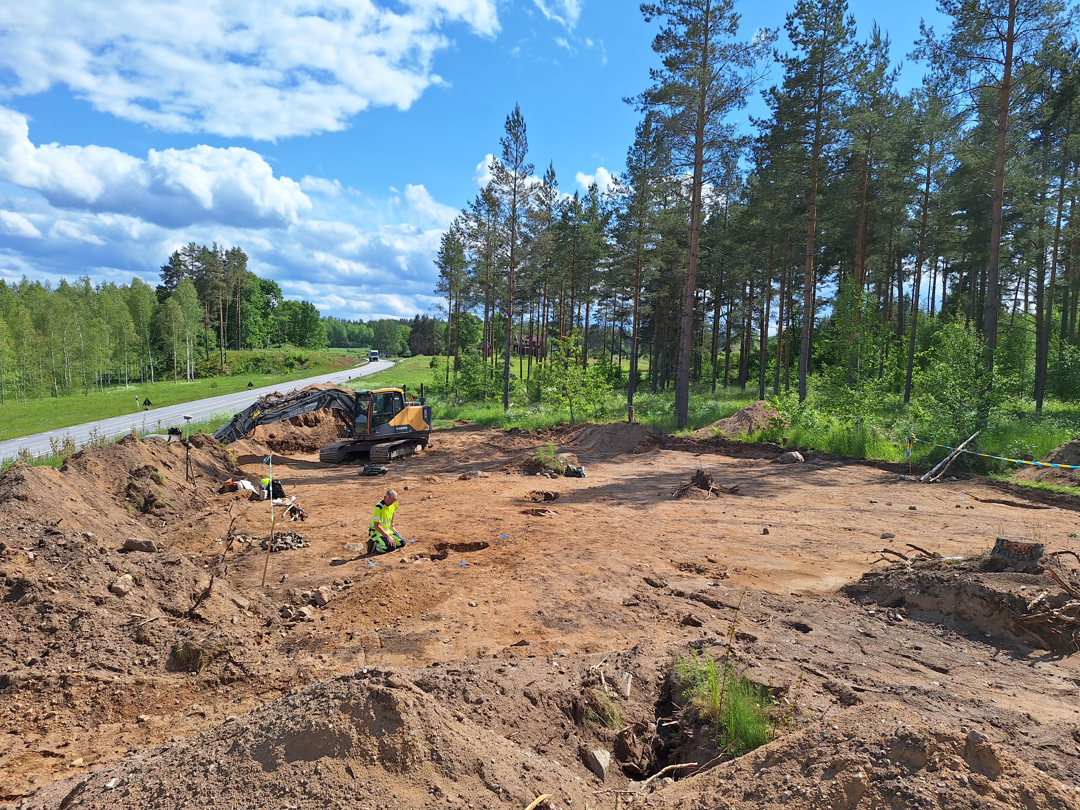 Utgrävning på Bankekind härads avrättningsplats i Grebo, Åtvidabergs kommun.