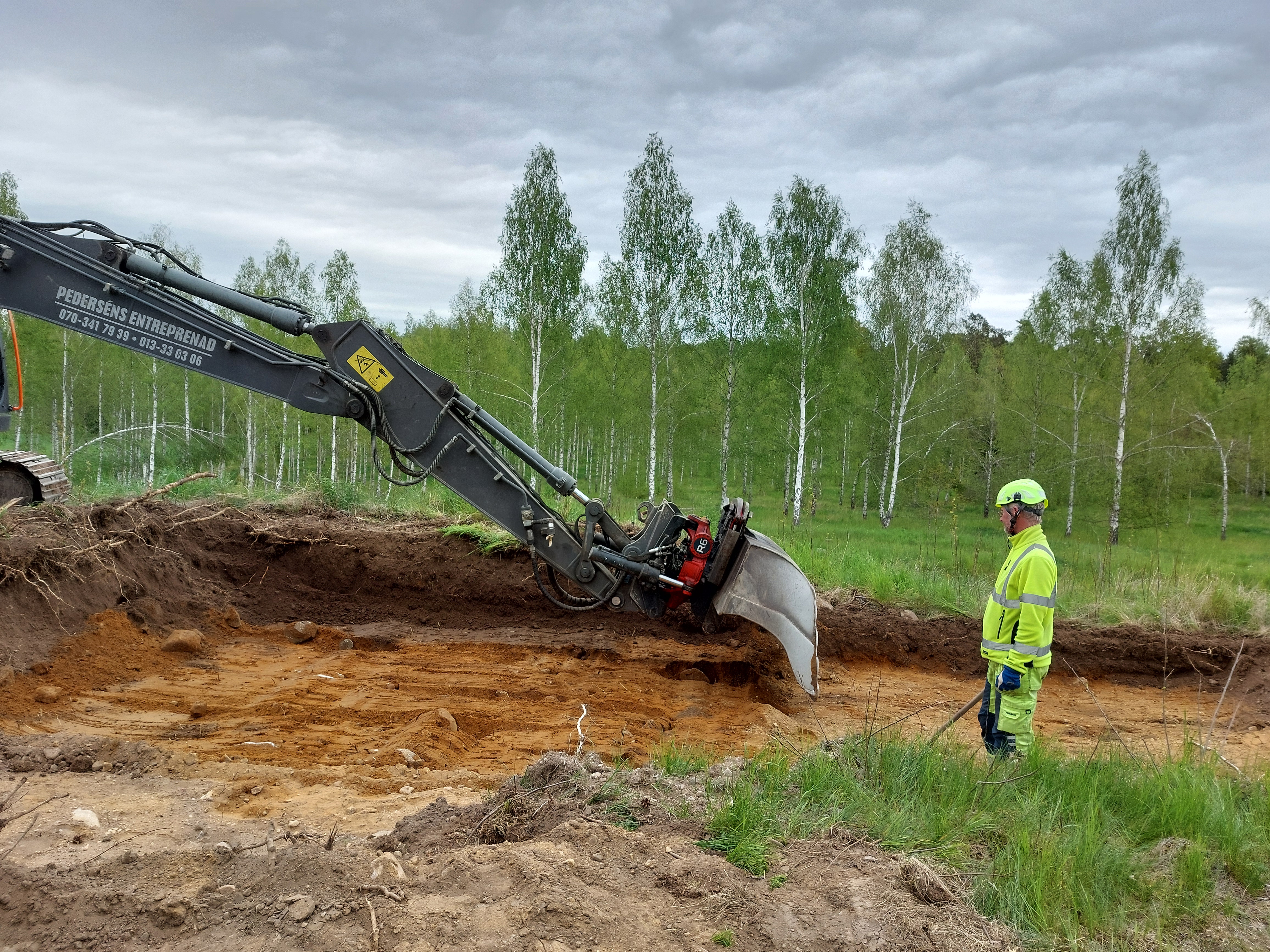 Utgrävning på Bankekind härads avrättningsplats i Grebo, Åtvidabergs kommun.