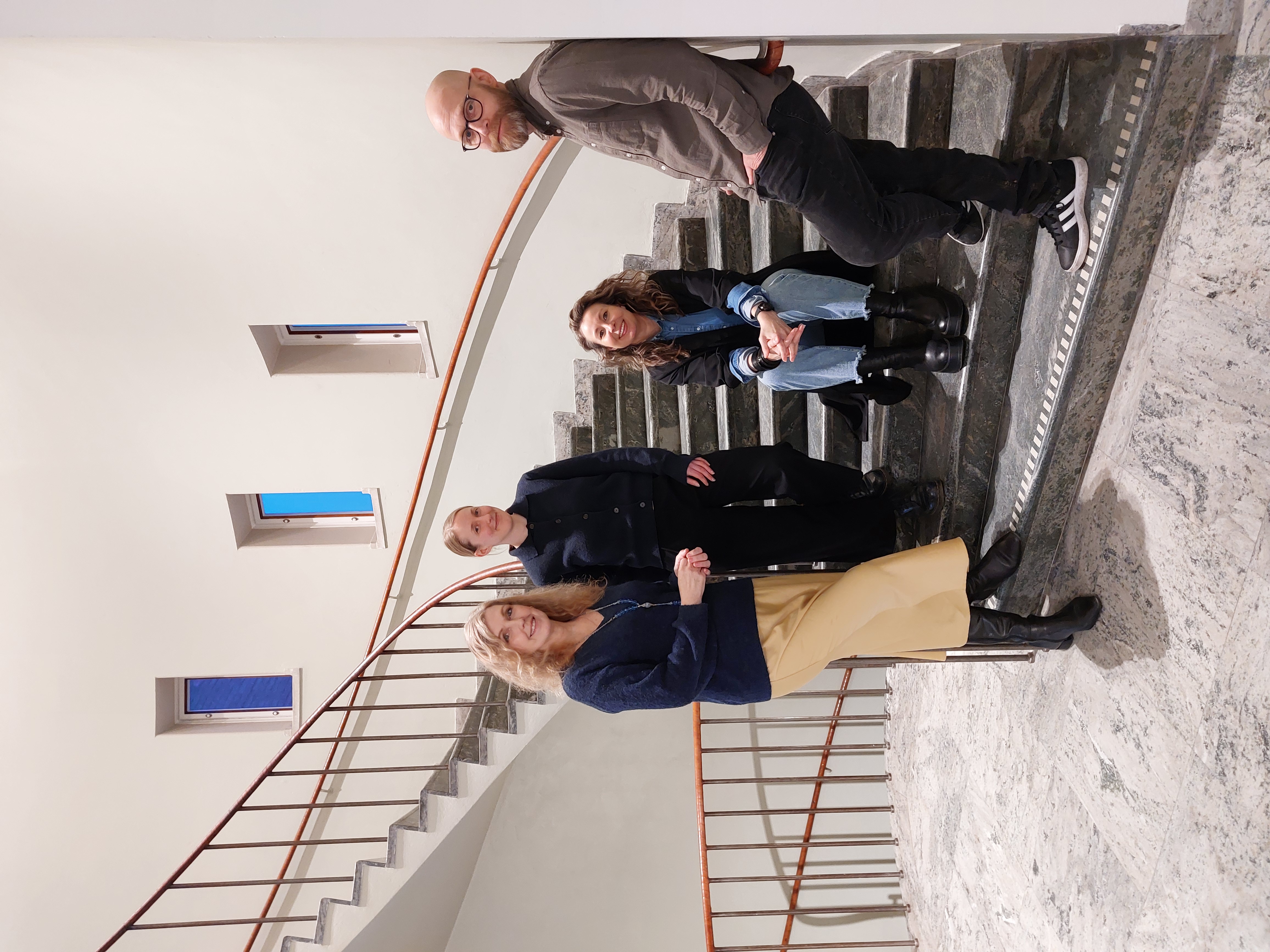 Östergötlands museums pedagoger; Åsa Nyberg Botshinda, Karin Lundahl, Caroline Morgansdotter Blomsten och Mattias Hofvendahl.